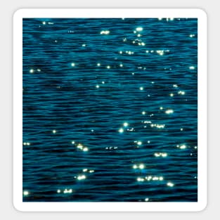 Beautiful shiny reflections of the sea surface on a sunny summer day Sticker